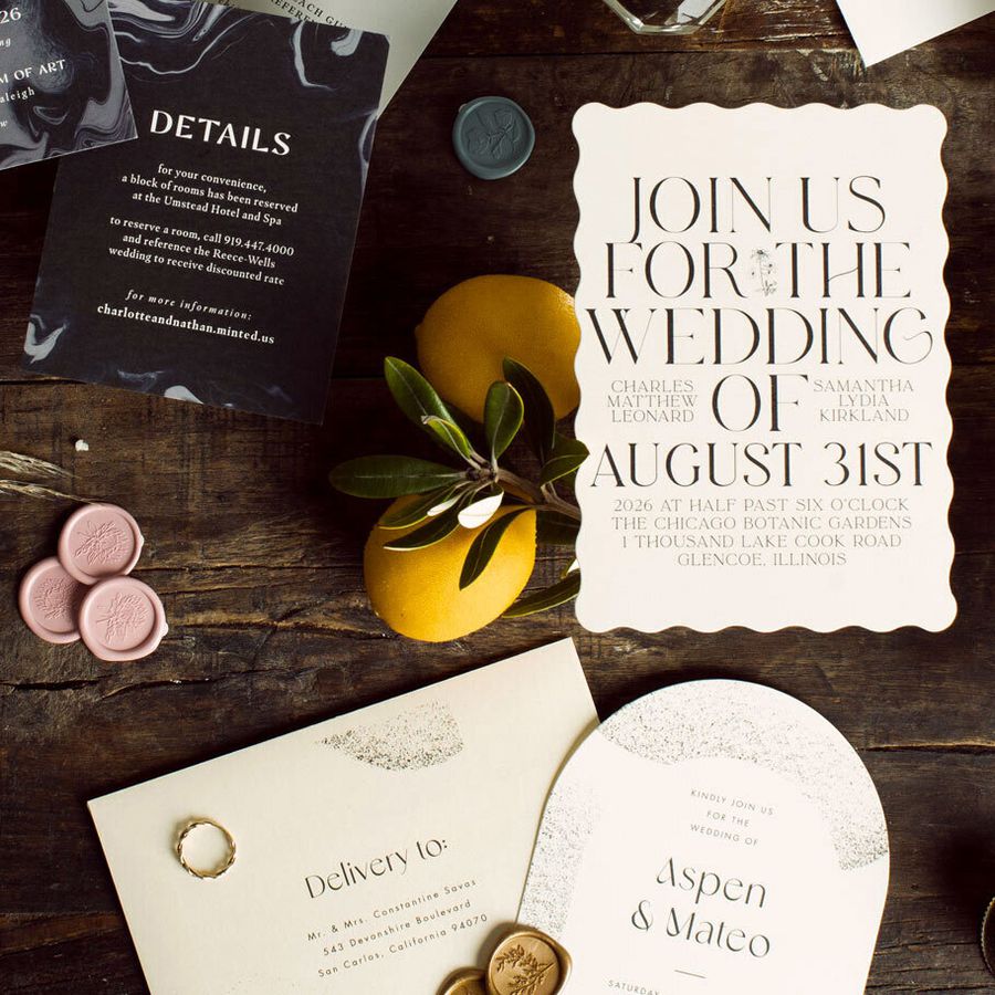 Minted + Brides Trends Stationery